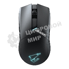 Мышь беспроводная/проводная Gigabyte GM-AORUS M6 черный, 26000 dpi, радиоканал, USB, кнопки - 8