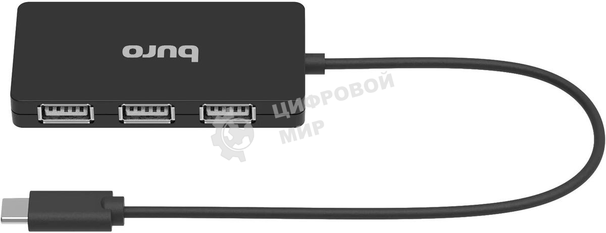 Разветвитель USB Buro BPH-C-1730 4порт. черный