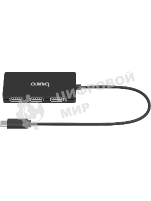 USB-концентратор Buro BPH-C-1730, USB-C, USB 2.0 4 порта, USB-C