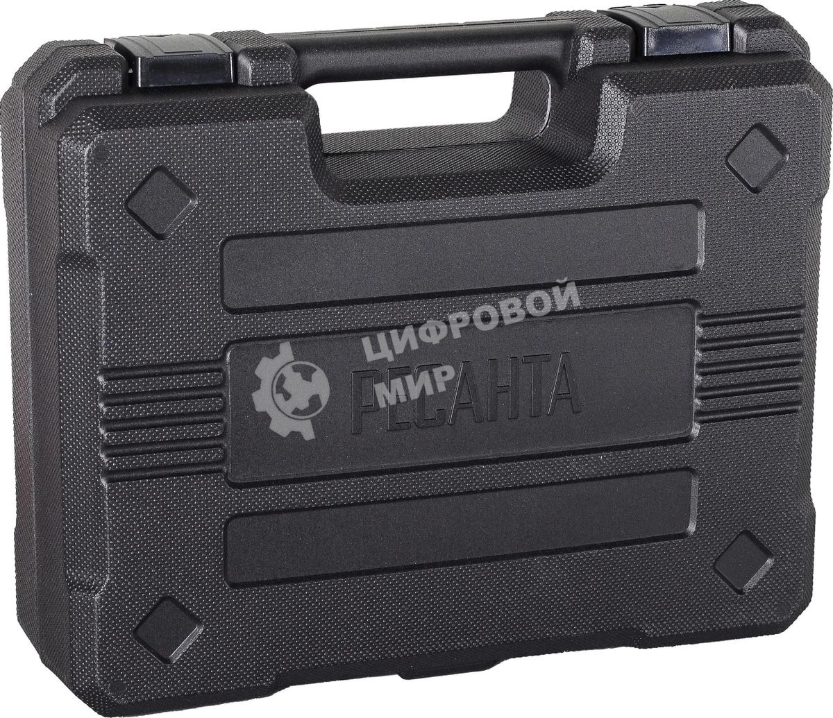 Дрель-шуруповерт аккумуляторная Ресанта ДА-50Л2-18А 75/14/9, Аккумуляторная, 18В, 2 АКБ, Кейс