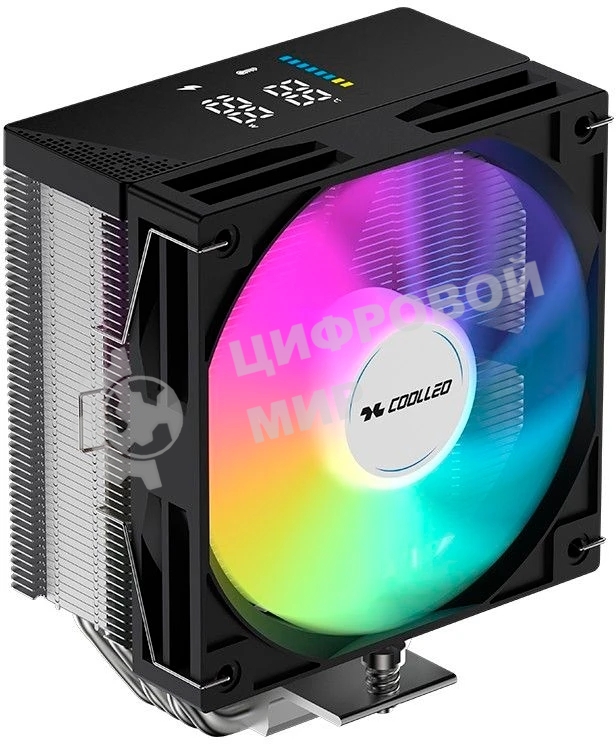 Вентилятор для процессора Coolleo CPU Cooler Etian CL-P50i-DIG-ARGB Intel: LGA 115X/1200/1700/1851 AMD: AM4/AM5 235W TDP