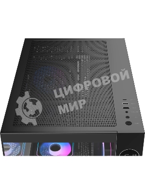 Компьютерный корпус Ocypus Iota C70 BK ARGB ATX/win/black/6 ARGB fans/no PSU/Tempered Glass