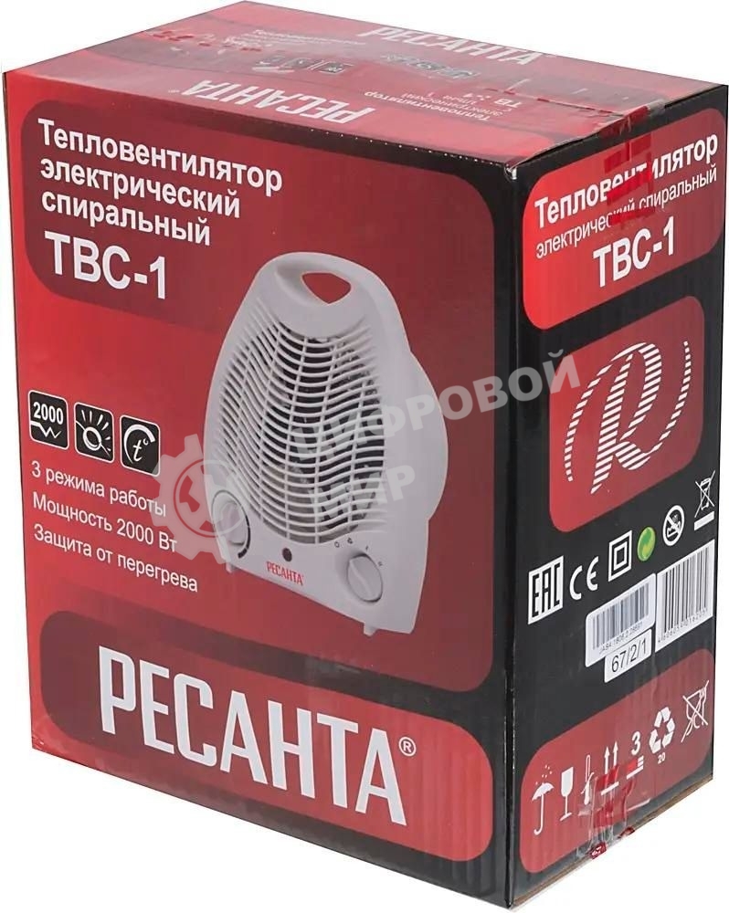 Тепловые пушки Ресанта ТВС-1 67/2/1 Тепловентилятор