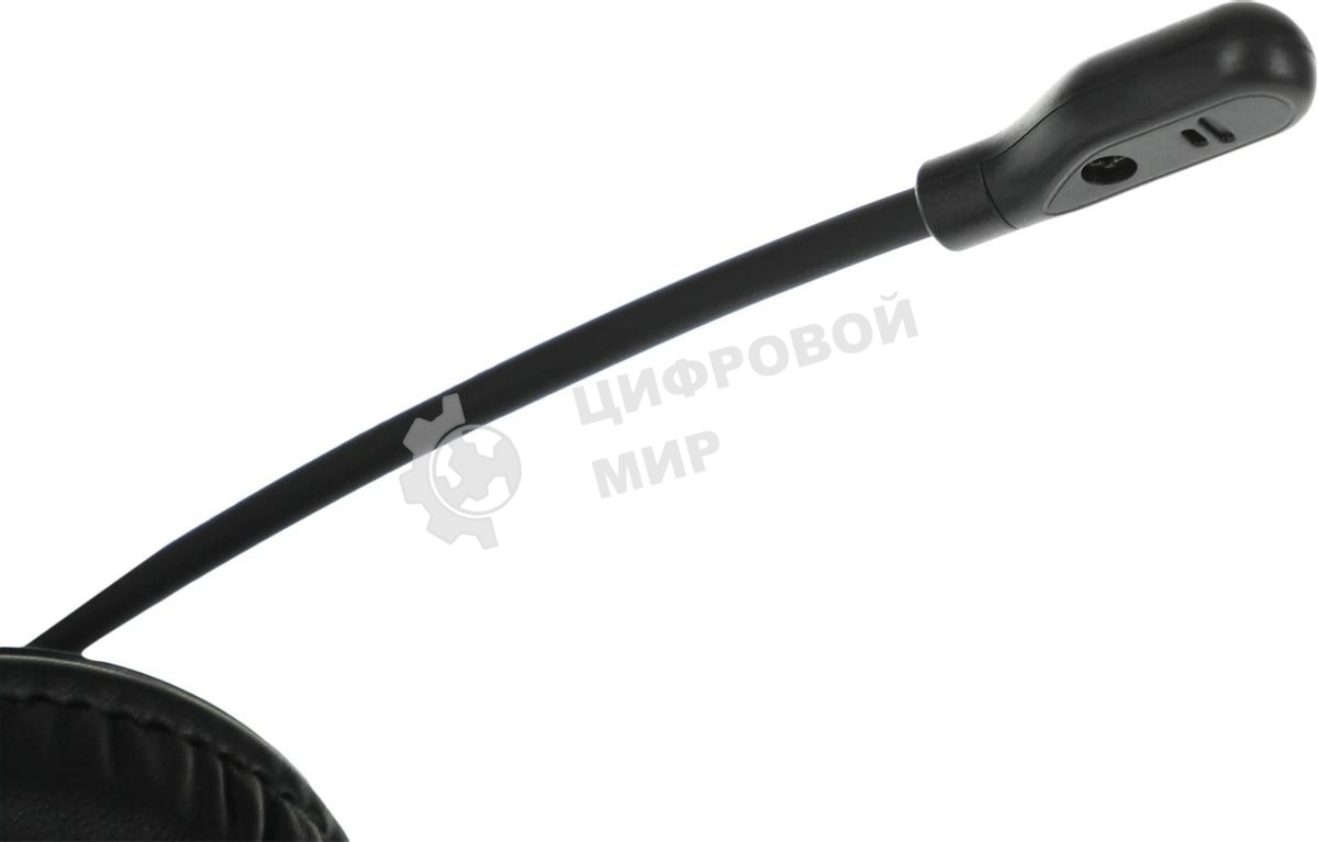 Гарнитура проводная с микрофоном A4Tech HU-10 черный 2м накладные USB оголовье