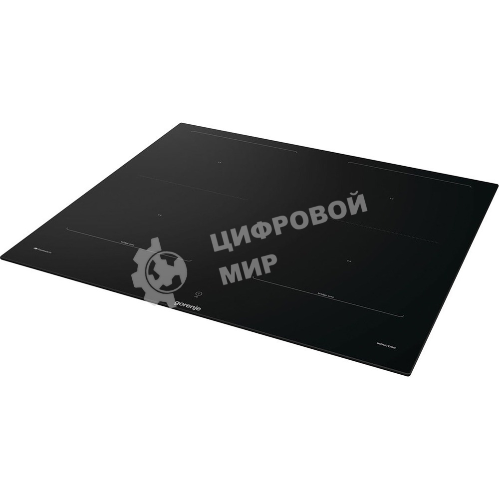 Варочная панель Gorenje, индукционная, 60 см, 4 конфорки, сенсорное управление, таймер, объединение конфорок Bridge Zone, автораспознавание посуды, PowerBoost, растапливание SoftMelt, сенсоры Iqgrill/iqfry/iqpro, защита от детей, черный