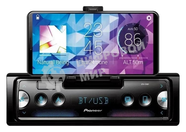Автомагнитола Pioneer SPH-C10BT 1DIN 4x50Вт