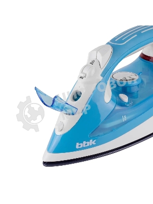 Утюг BBK ISE-2400 бирюзовый/белый, 2400 Вт, 35 г/мин, 140 г/мин, 280 мл