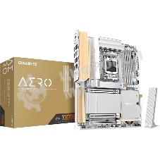 Материнская плата Gigabyte X870E AERO X3D WOOD, AM5, AMD X870E, 4xDDR5, 4xSATA, 4xM.2, 2xPCIe 5.0 x16, 1xPCIe 4.0 x16, 1xHDMI, 2x5Gb LAN, Wi-Fi 7, Bluetooth 5.4, 2xUSB-C 40Gbps (USB4), 1xUSB-C 20Gbps, 5xUSB-A 10Gbps, 3xUSB-A 5Gbps, 3x3.5 мм + S/PDIF оптический, 7.1, вставки из дерева, ATX