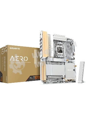 Материнская плата Gigabyte X870E AERO X3D WOOD, AM5, AMD X870E, 4xDDR5, 4xSATA, 4xM.2, 2xPCIe 5.0 x16, 1xPCIe 4.0 x16, 1xHDMI, 2x5Gb LAN, Wi-Fi 7, Bluetooth 5.4, 2xUSB-C 40Gbps (USB4), 1xUSB-C 20Gbps, 5xUSB-A 10Gbps, 3xUSB-A 5Gbps, 3x3.5 мм + S/PDIF оптический, 7.1, вставки из дерева, ATX