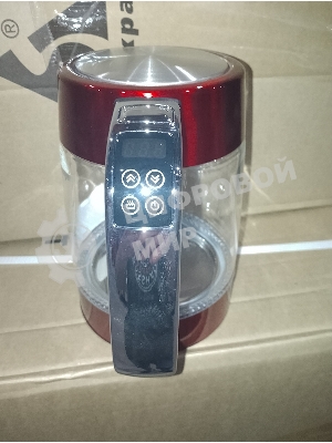 (Поврежденный товар) Чайник THOMSON GLASS K20ES-2001 1.7L RED [Cм.описание!]