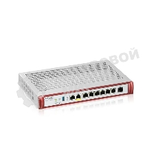 Межсетевой экран Zyxel USG FLEX 200H с подпиской Gold на 1 год (AS, AV, CF, IDP/DPI, Sandboxing, SecuReporter), Rack, 2xRJ-45: 1/2.5G (LAN/WAN), 6xRJ-45: 1G (LAN/WAN), 1xUSB3.0 **
