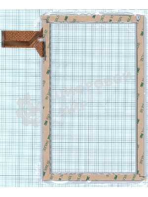 Сенсорное стекло (тачскрин) YTG-P10025-F1, белое