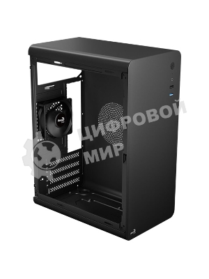 Компьютерный корпус Aerocool / Formula CS-110-S-BK-v1 (mATX, 0.7мм, USB 3.0 x1, USB 2.0 x2, 1x 8см Black Fan)
