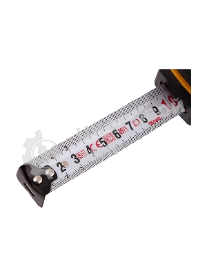 Рулетка Denzel 8м х 25мм, двухкомп. корпус, кнопка-пауза