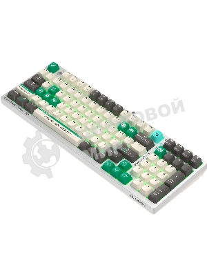 Клавиатура проводная A4Tech Bloody S98 Pixels Green USB белый/бежевый