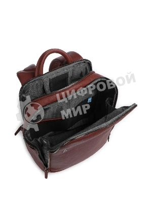 Рюкзак мужской Piquadro Black Square CA6501B3/CU, кожа, табачный