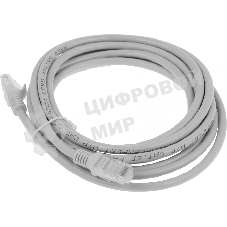 Патч-корд Premier PP6U-3M 10000Гбит/с UTP 4 пары cat.6 CCA molded 3м серый RJ-45 (m)-RJ-45 (m)