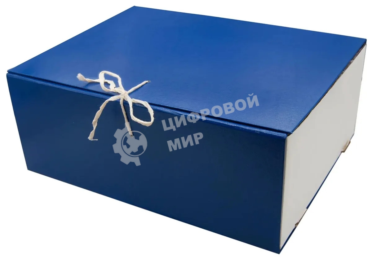 Короб архивный 2 завязки Silwerhof КБЗ-2-120P, бумвинил, корешок 120мм, разобранный A4, ассорти