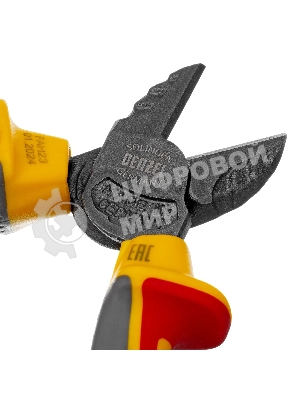 Бокорезы Denzel диэлектрические рукоятки, до 1000 В, трехкомпонентные рукоятки, 160 мм