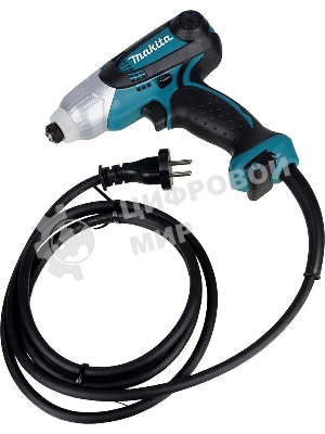 Дрель-шуруповерт Makita TD0101F, 230 Вт, 100 Нм, щеточный, ударный