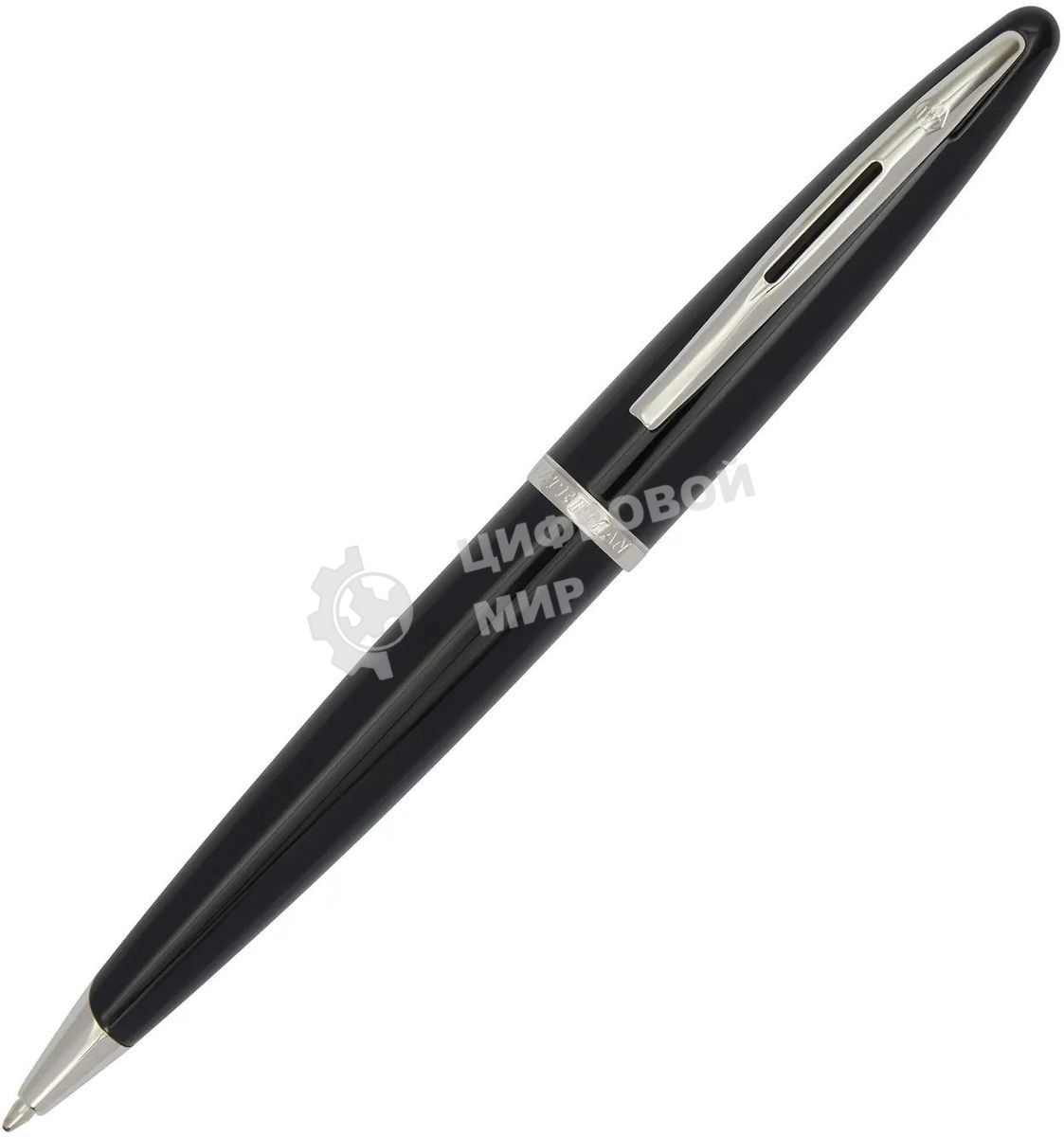 Ручка шариковая Waterman Carene (CWS0293950) Black ST, M, синие чернила, подарочная коробка