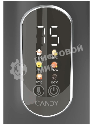 Чайник электрический Candy CK-400 1.7л. 2200Вт черный корпус: нерж.сталь/пластик (FM04WKM00RU)