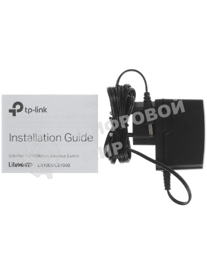 Коммутатор TP-Link LS1008, 8×100 Мбит/с, неуправляемый