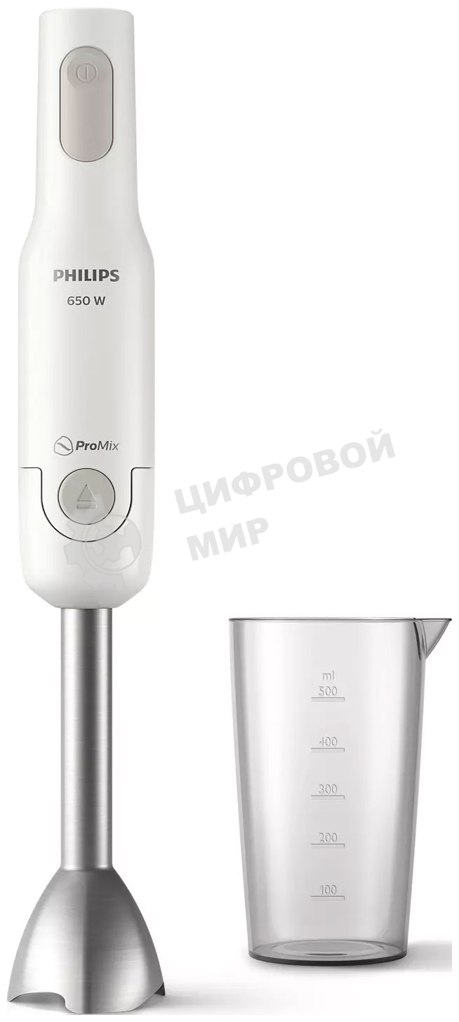 Блендер погружной Philips HR2534/00 белый, 650 Вт, 1 скорость
