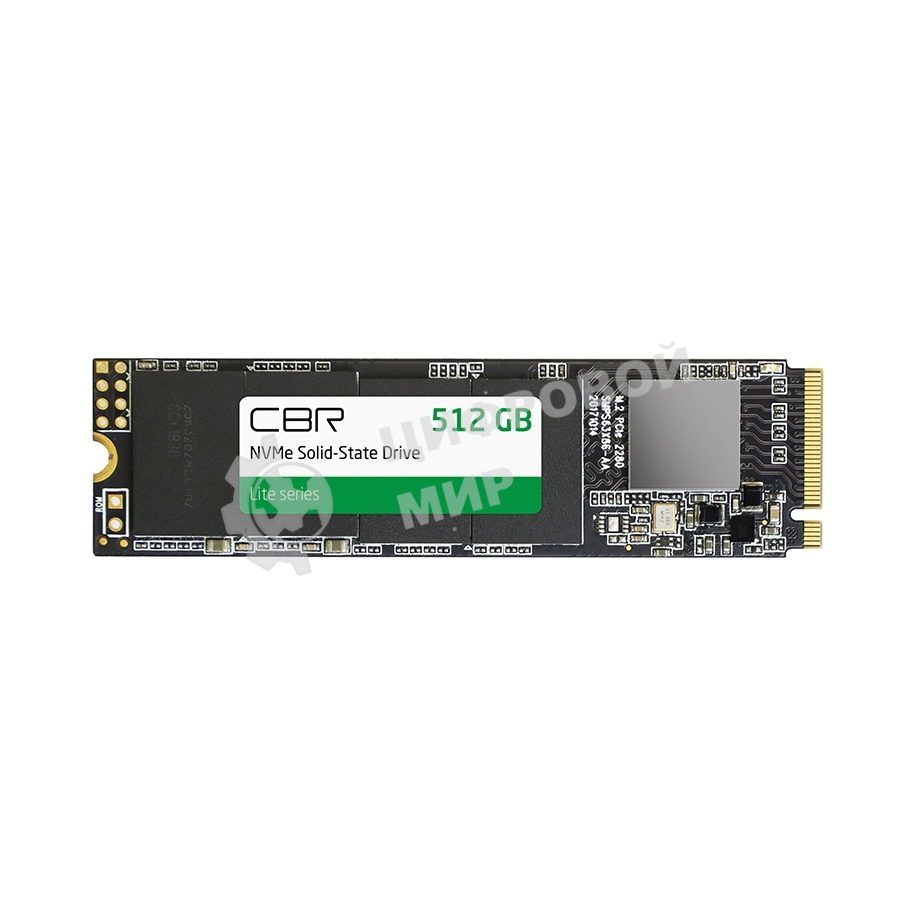 Накопитель SSD NVMe CBR SSD-512Gb-M.2-LT22, 512Gb, M.2 2280, PCIe 3.0 x4, R/W 2100/1600