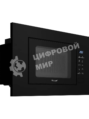 Микроволновая печь встраиваемая Weissgauff HMT-206 Compact Grill черный, 20 л, 700 Вт, переключатели - сенсор