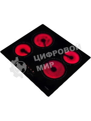 Электрическая варочная панель Hyundai HHE 6410 BG Hi-Light, независимая, черный