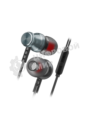 Проводные наушники Smartbuy SBH-026 серый, внутриканальные, Jack 3.5 мм, микрофон на проводе