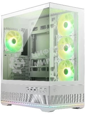 Компьютерный корпус MSI MAG Pano 110R PZ белый без БП ATX 6x120мм 7x140мм 2xUSB 3.0 1xUSB3.1 audio AirDuct bott PSU