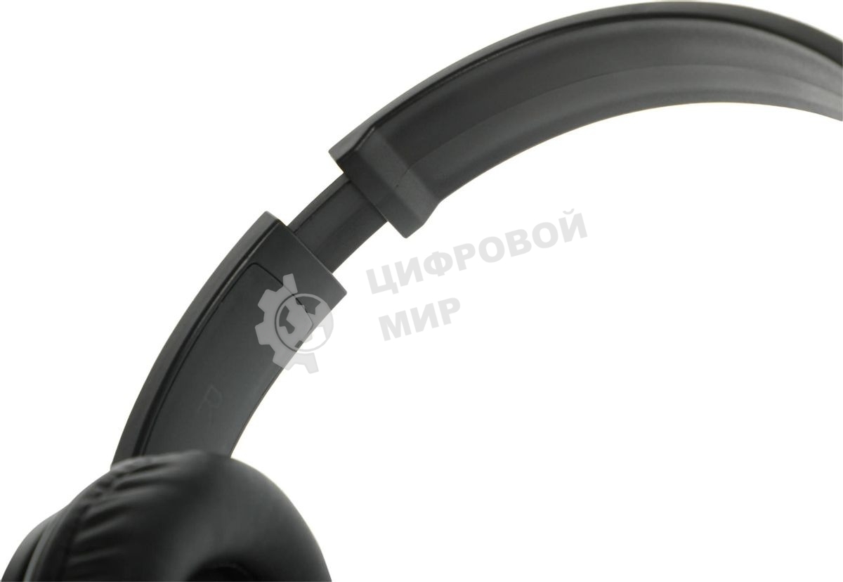 Гарнитура проводная с микрофоном A4Tech HU-10 черный 2м накладные USB оголовье