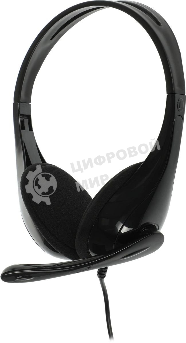 Гарнитура проводная с микрофоном A4Tech HU-9 черный 1.8м накладные USB оголовье черный