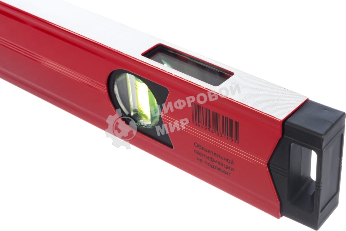 Уровень алюминиевый Matrix магнитный, 1000 мм, фрезерованный, 3 глазка, усиленный