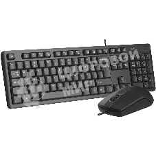Комплект клавиатура+мышь A4Tech KR-3330 проводной, USB, 1200 DPI, чёрный