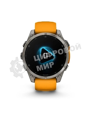 Смарт-часы Garmin Fenix 8 AMOLED Sapphire титановый серый, оранжевый 47мм