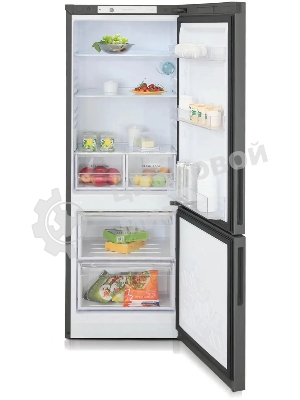 Холодильник Бирюса Б-W6034 графит матовый двухкамерный 210/85л морозилка снизу