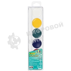 Краски акварельные Silwerhof Монстрики, 6 цветов, без кисти, пластиковый пенал