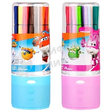 Фломастеры Deli EC150-24 Super Wings 24цв. пластиковая туба