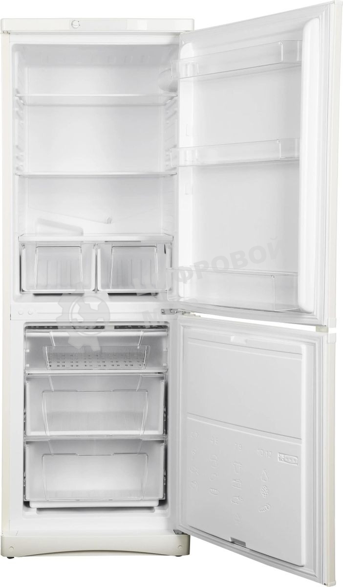 Холодильник Stinol STS 167 E бежевый двухкамерный 195/104 л морозилка снизу