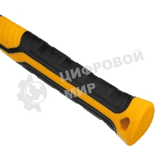 Киянка резиновая Denzel 450 г, черно-белая, фибергласовая рукоятка c TPR покрытием