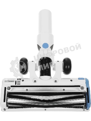 Пылесос вертикальный Coolfort CF-3006 белый/голубой, питание от аккумулятора, 130 вт, уборка сухая, пылесборник 0.5 л, работа от АКБ max 30 мин.