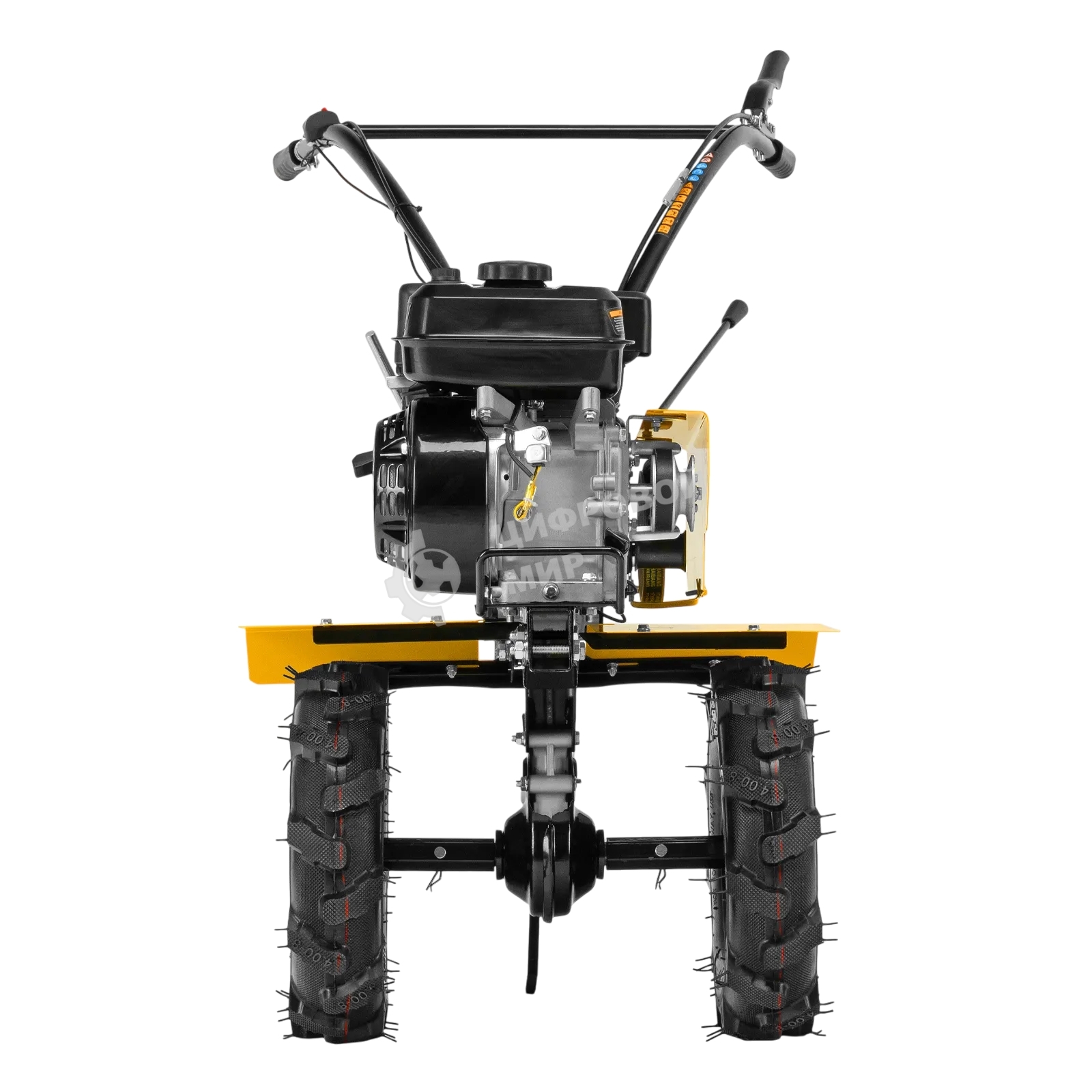 Мотоблок Denzel DPT-170 7 л.с., ремен.сцеп, шир 85 см, глуб 35 см, фрез 3х3, ШОМ, скор 2В/1Н, кол 8