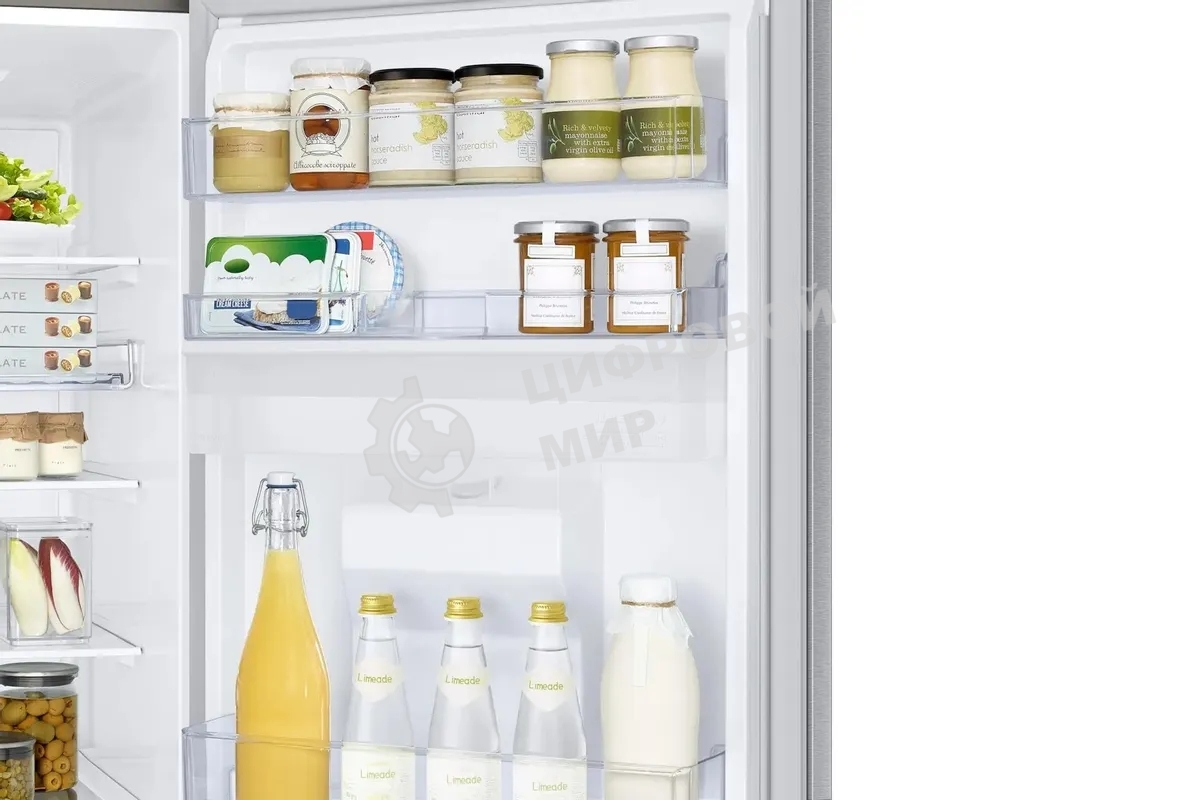 Холодильник Samsung RB34C632ESA/EF графит двухкамерный 227/114л морозилка снизу, No Frost