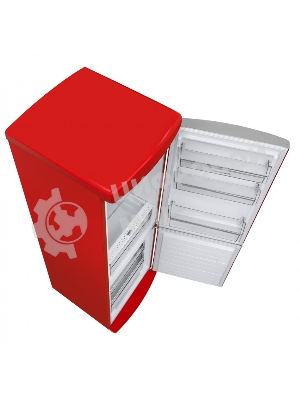 Холодильник Schaub Lorenz SLU S339R3 красный двухкамерный 230/94л морозилка снизу, No Frost