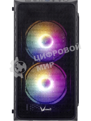 Корпус Formula Air Mesh G4 Plus AR Black, Mini-Tower, чёрный, 3 x 120 мм