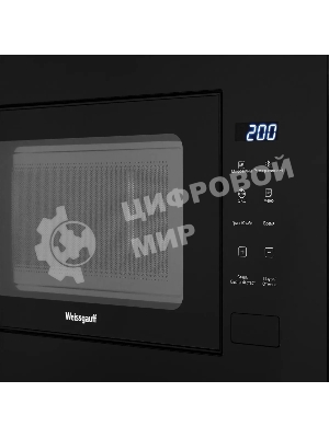 Микроволновая печь встраиваемая Weissgauff HMT-206 Compact Grill черный, 20 л, 700 Вт, переключатели - сенсор