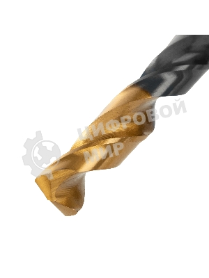 Сверло по металлу Denzel 9 мм, HSS-Tin, Golden Tip, 8 шт.